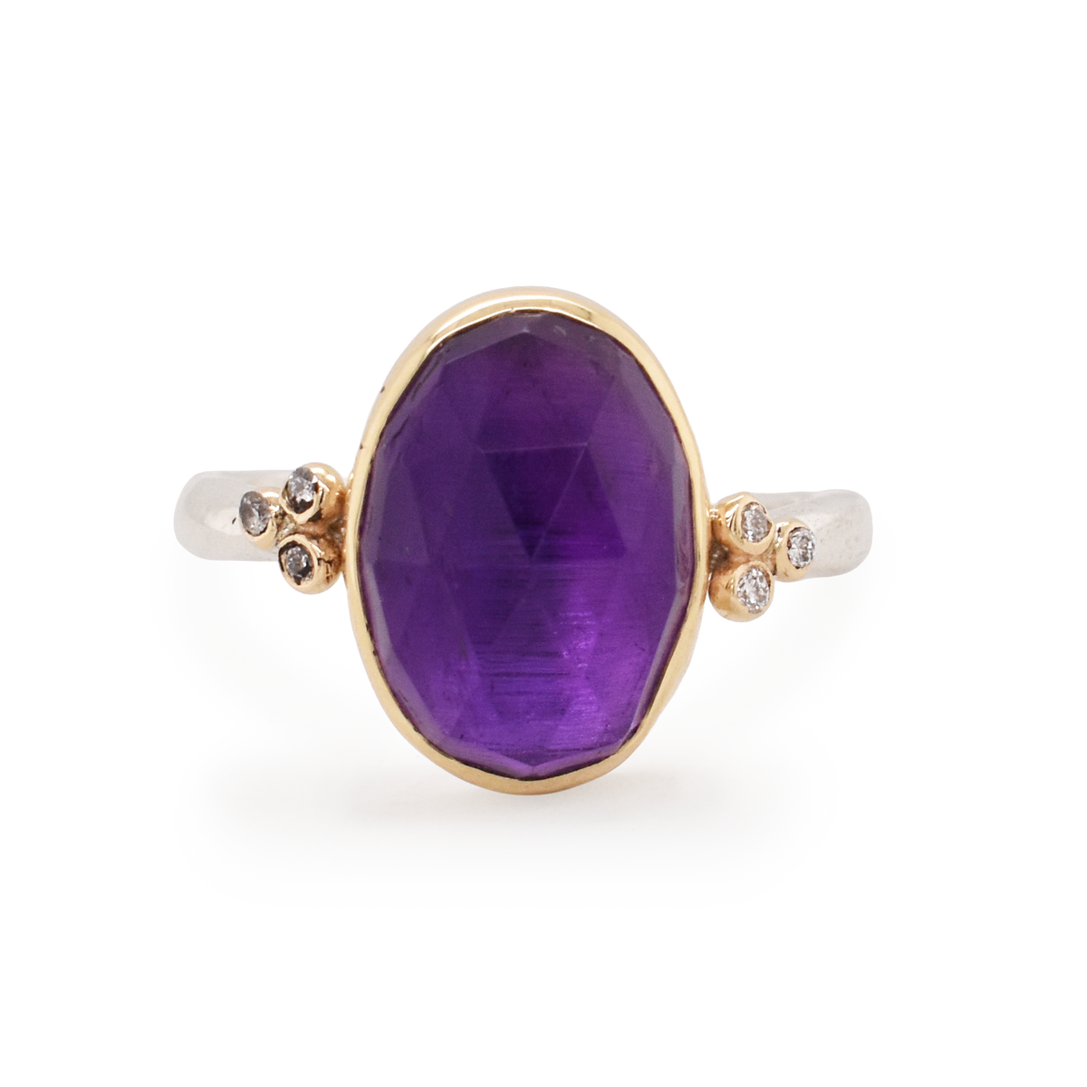 Royal Amethyst & Diamond Ring