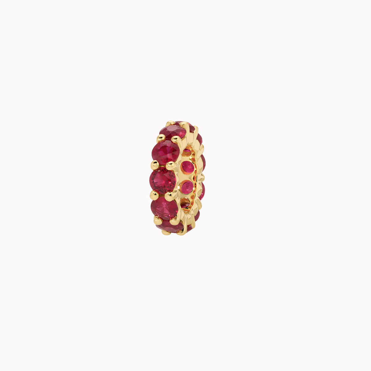 Ruby Eternity Rondelle Charm