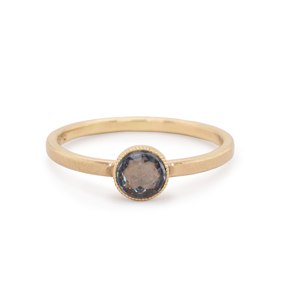 Small Round Sapphire Ring