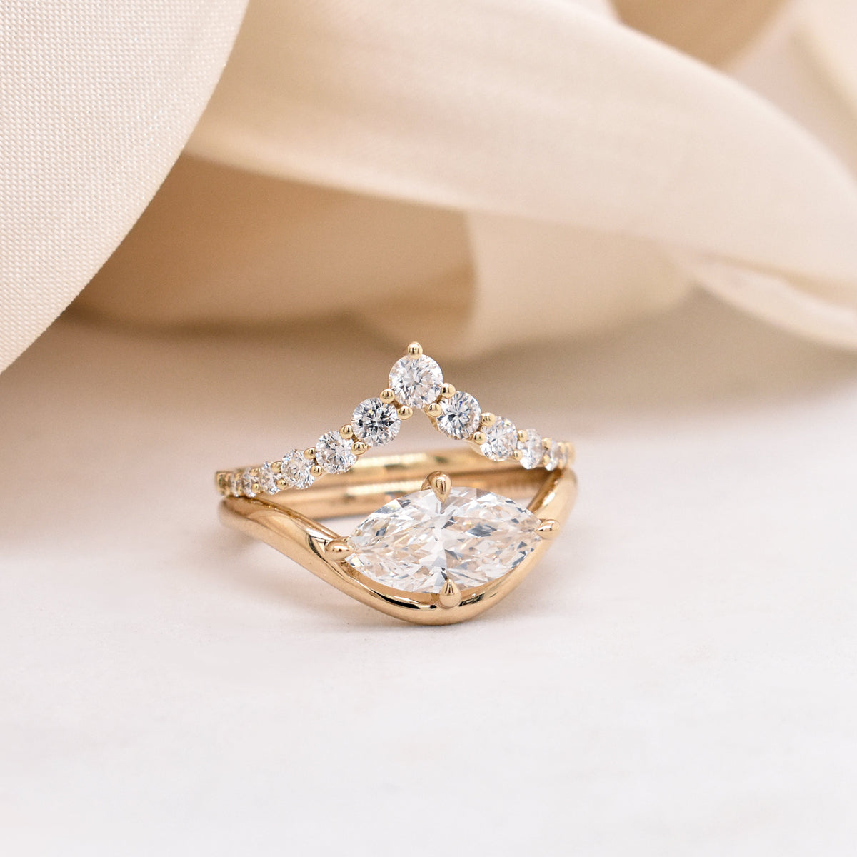 Seraphina East/West 1.13ct Marquise Diamond Engagement Ring
