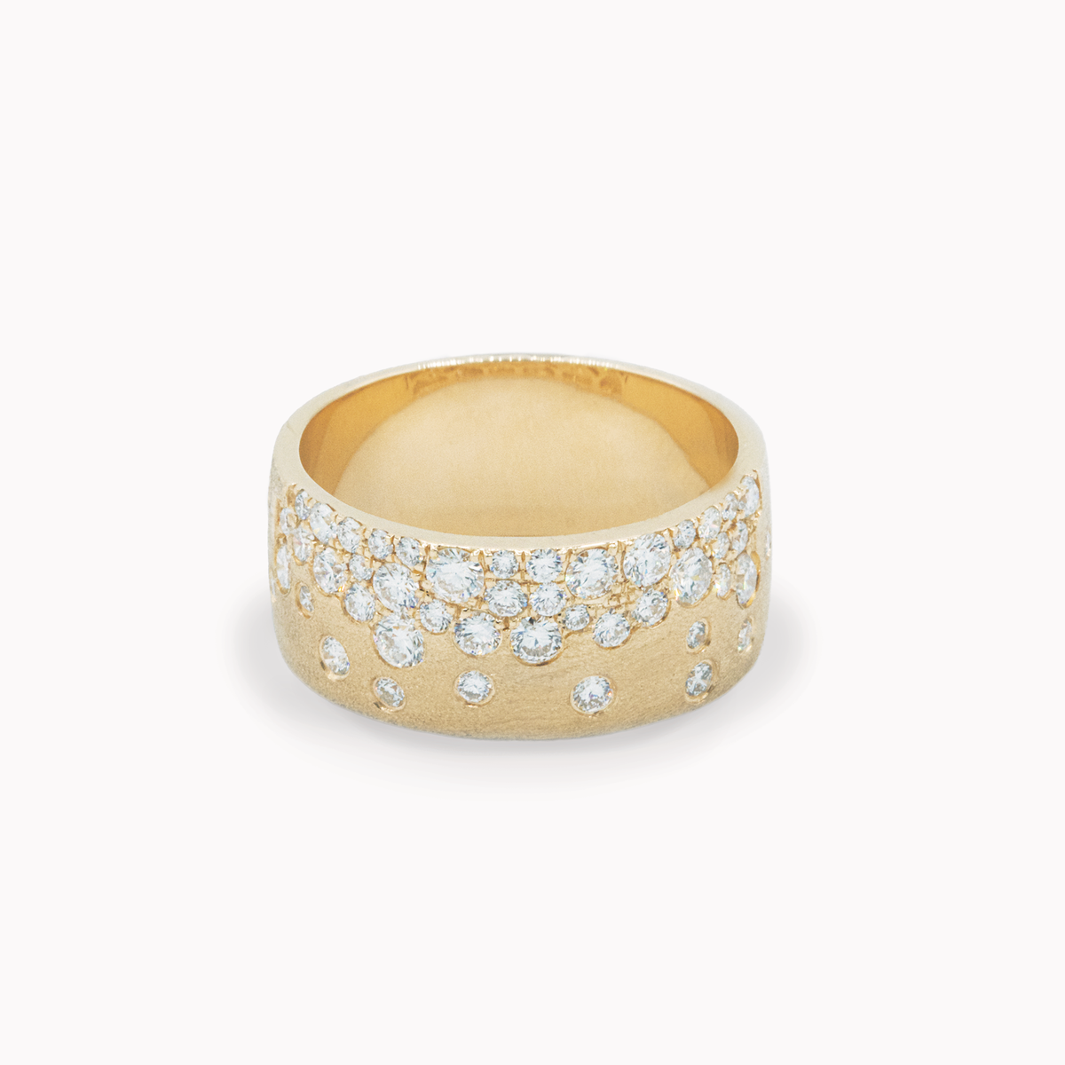 Wide Galaxy Diamond Band