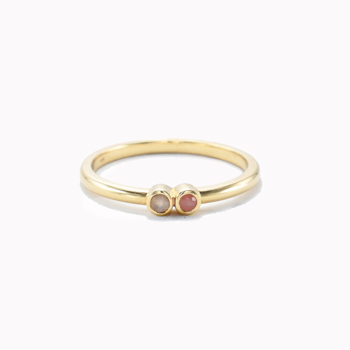2 Stone Duo Stack Ring