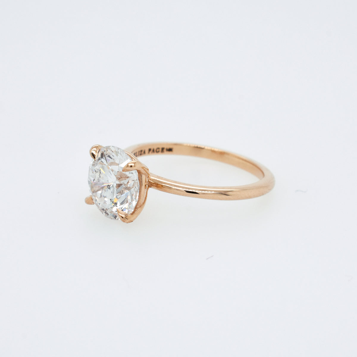 Emma Yellow Gold Engagement Ring Setting - Eliza Page