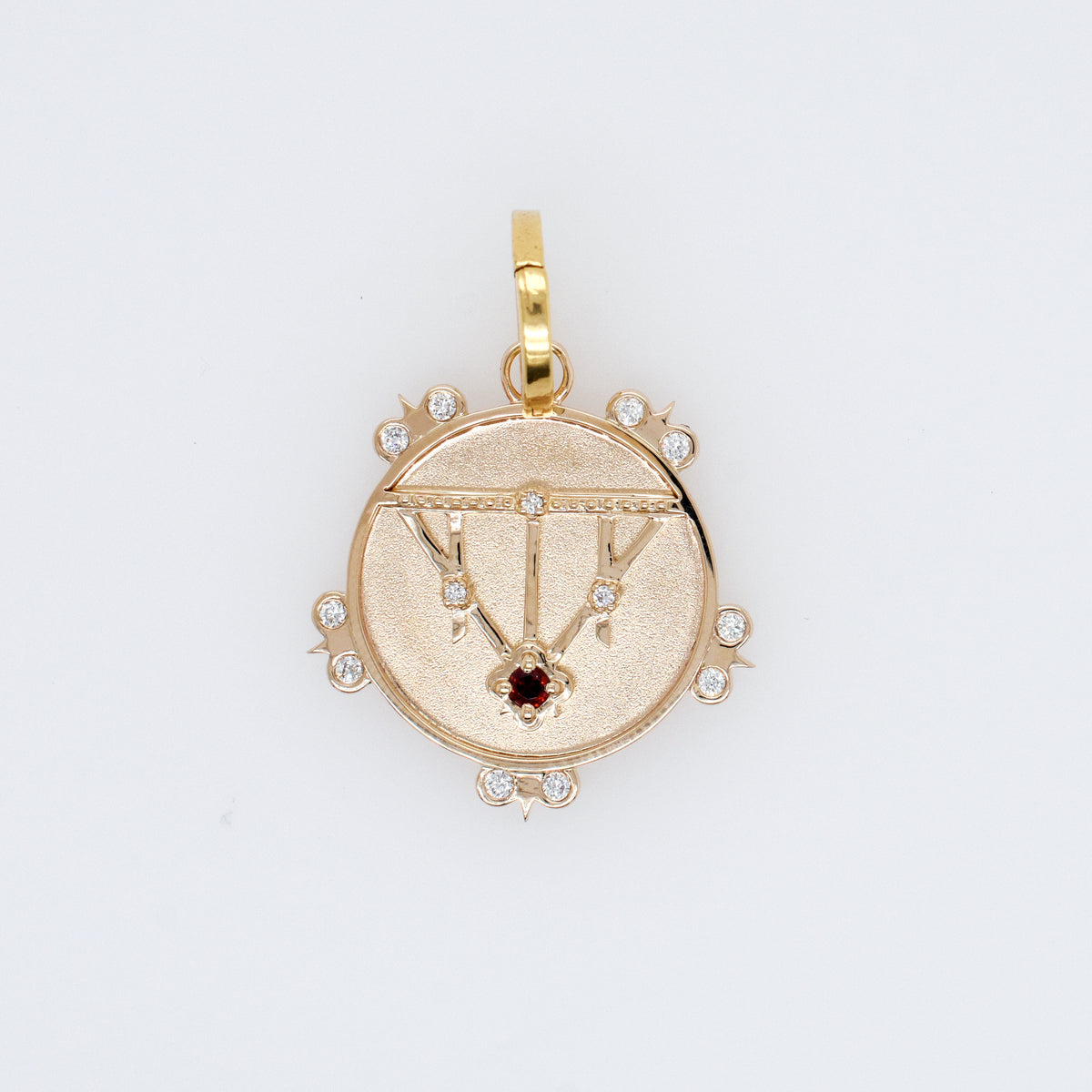 Lace Shield Medallion - 1 Stone or Birthstone - Eliza Page