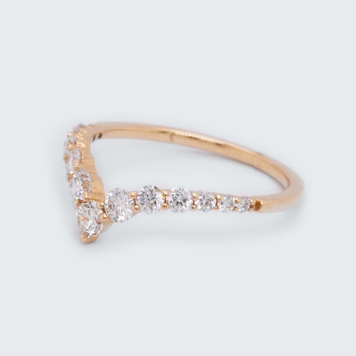 Diamond V Contour Ring - Eliza Page